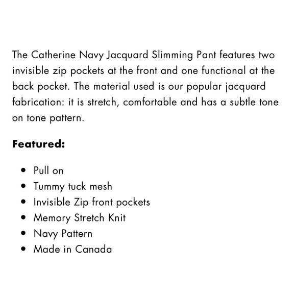 New Margaret M Jacquard Slimming Pant XL - Picture 5 of 13